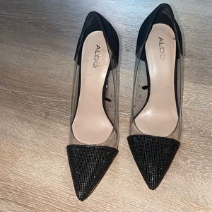 AlDO BLACK HEELS